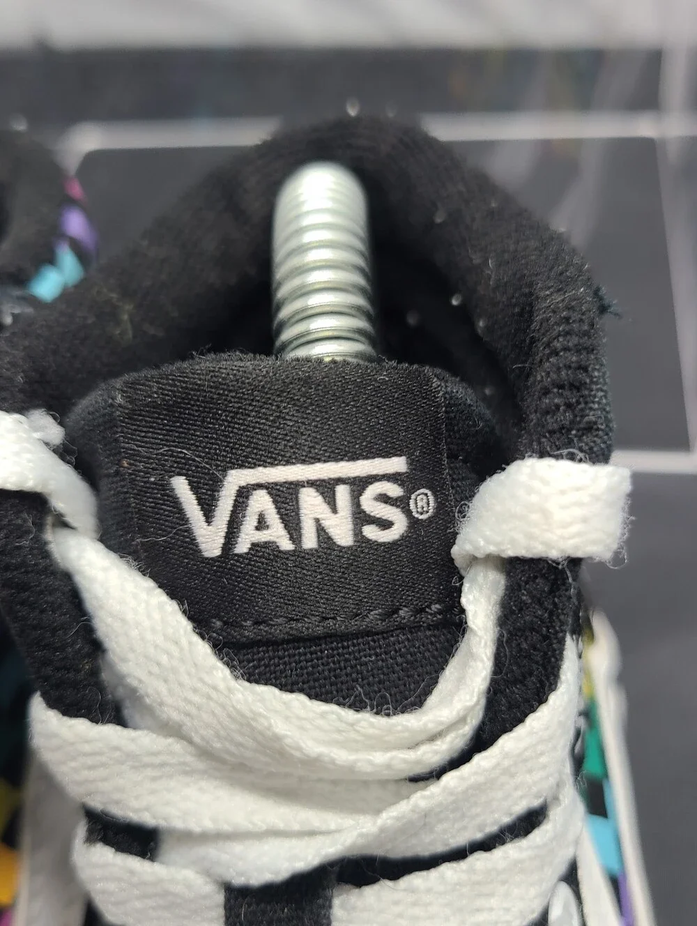 Vans Filmore High Top Rainbow Check Sneakers kids Toddler size 12C